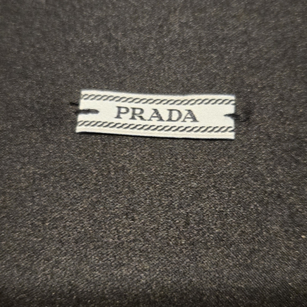 Pristine Prada Original Dustbag Small Bags Wallets Belts Store Navy Leather Pull